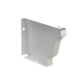 Заглушка желоба  правая (ПЭ-01-9003-0,5) бел (фото)