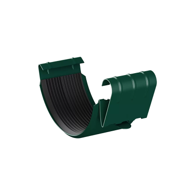 Соединитель желоба D125 престиж (RAL 6005) (фото)