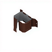 Держатель трубы 76*102 на дерево (ПЭ-01-8017-0,5) (фото)