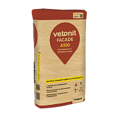 Смесь штукатурно-клеевая Vetonit Facade А100 для пенополистирола и минеральной, 25 кг (фото)