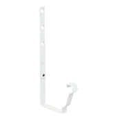 Держатель желоба D120х86 (ПЭ-01, 9003) Бюджет бел (фото)