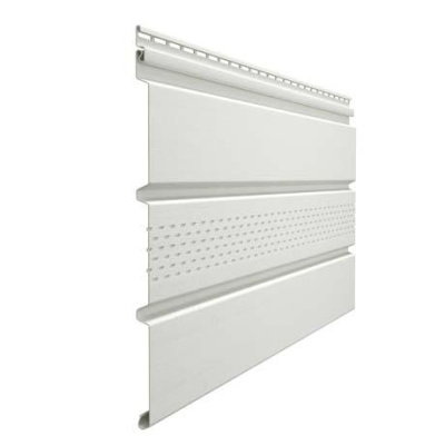  Панель потолочная Gentek (софит) Белый, 3660х305мм (фото)