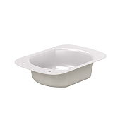 Воронка выпускная 76*102 (ПЛД-02-9010-0,5) бел (фото)