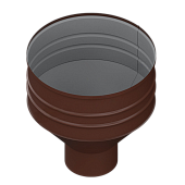 Воронка водосборная D350х150 ПЭ-01-8017 Коричневый шоколад-0,5 (фото)