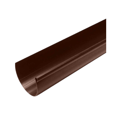 Желоб водосточный 130мм MUROL корич., 3м (фото)