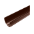 Желоб водосточный 130мм MUROL корич,4м (фото)