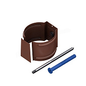 Держатель трубы на кирпич D90 (RAL 8017) (фото)