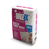 Гипсовая штукатурка ГиперПласт Brozex 30кг/40 Акция (фото)