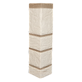  Наружный угол А-П (камень Белый), д/фас. панелей (фото)