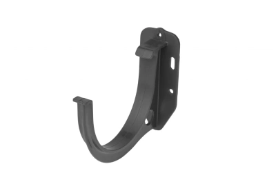 Кронштейн желоба Альта-Профиль ПВХ графит (фото)