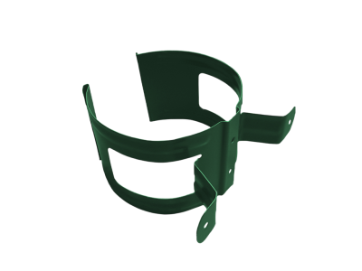 Держатель трубы на дерево D100 престиж (RAL 6005) (фото)