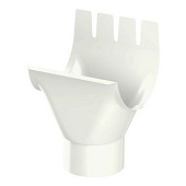 Воронка выпускная D125/100 (ПЛД-02-9010 Чистый белый-0.6) (фото)