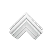  Угол наличника "Модерн" белый, 0,28х0,28 м (фото)