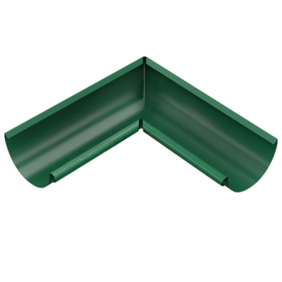 Угол желоба внутренний МП т-зеленый (фото)