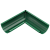 Угол желоба внутренний МП т-зеленый (фото)