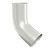Колено трубы D100 (ПЛД-02-9010 Чистый белый-0.6) (фото)