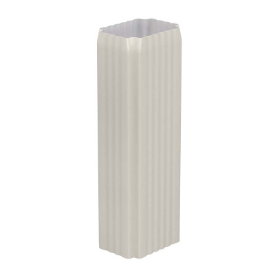 Труба водосточная Бюджет ПЭ-01,76х102х3000мм 9003 (фото)